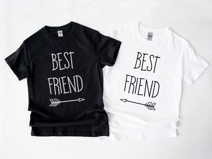 Best Friend T-Shirts - holiday gift ideas for friends. Image via Google.