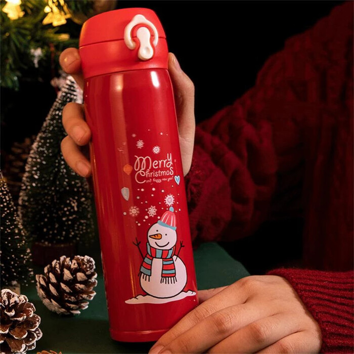 Holiday Water Bottle - christmas gift ideas for friends. Image via Google.