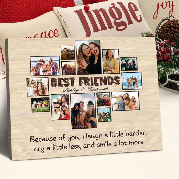 Bes Friends Canvas Print - Unique Christmas Gifts For Best Friends.