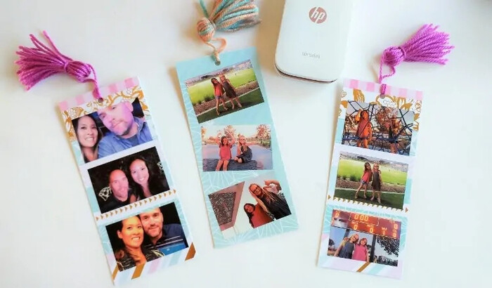 DIY Photo Bookmarks - homemade gifts for boyfriend