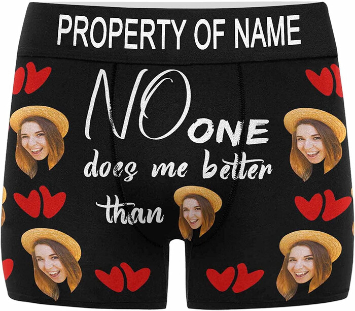 "Property of" Personalized Boxers - fun Christmas gifts for boyfriend. Image via Google.