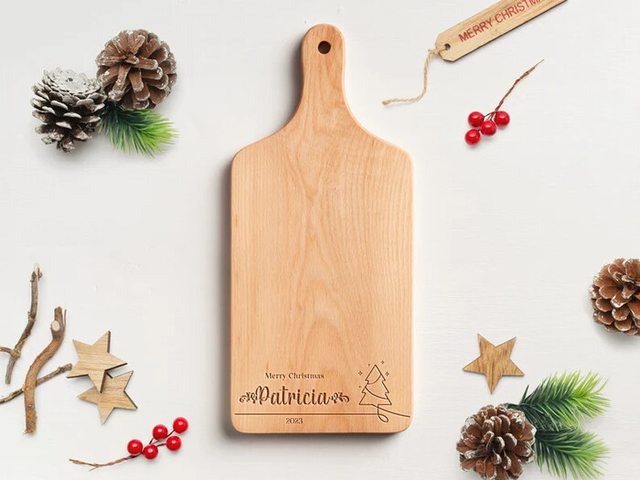 Cutting Board for Couple - Christmas gift ideas for boyfriend. Image via Google.