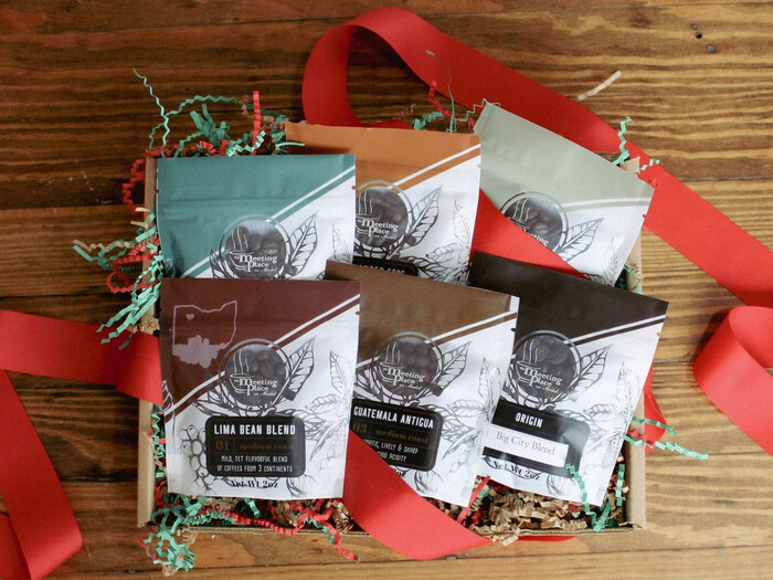 Coffee Sampler Gift Set On Coffee Table - Best Christmas Gifts For Boyfriends. Image Via Google.
