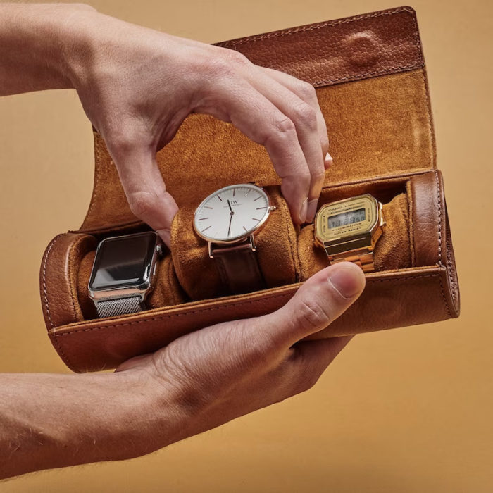 Travel Watch Roll - perfect gift for boyfriend at Christmas. Image via Google.