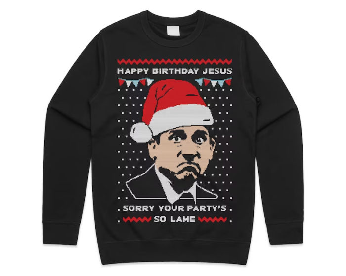 Funny Winter Sweatshirt - fun Christmas gifts for boyfriend. Image via Google.