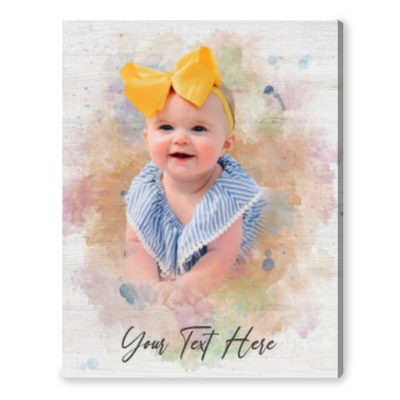 Best Gift For New Parents Customized Portrait For Baby Canvas Print