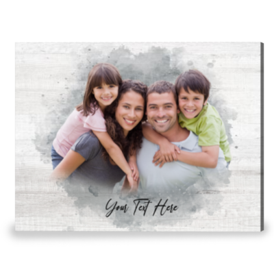 Customized Family Picture On Canvas Print Unique Gift For A Family