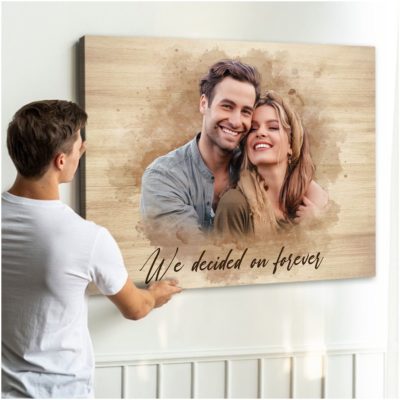 Best Valentine Gift For Her and Him Custom Gift For Anniversary Canvas Print