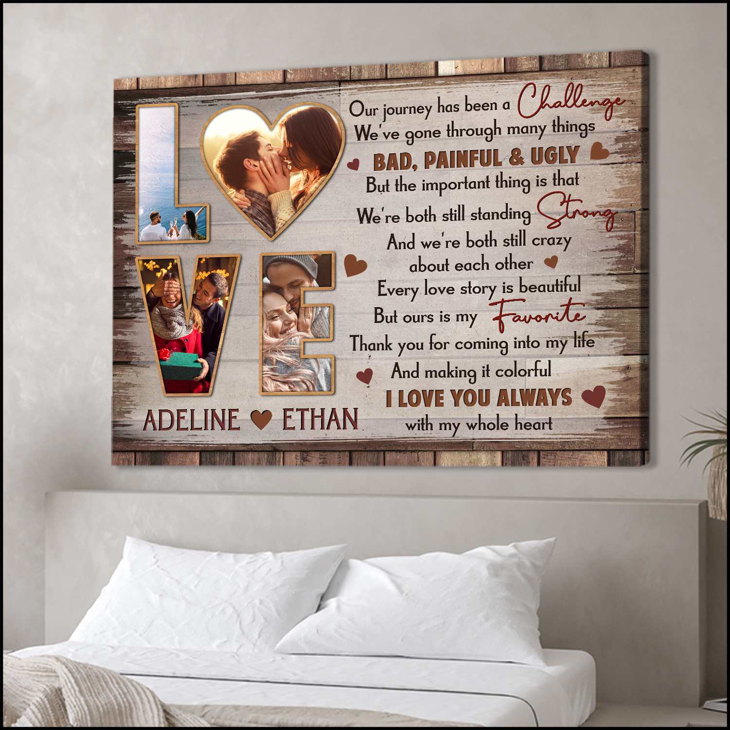 Wedding Gift Ideas Personalized Attractive Unique Gift For Newly Married  Couple - Oh Canvas