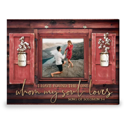 Personalized Gift For Couple Best Valentine Gift Canvas Print