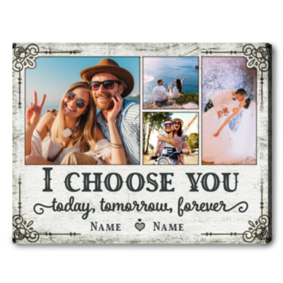 Romantic Valentine's Day Gift For Her For Him Custom Photo Gifts Canvas Print