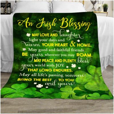 Unique St Patrick's Day Gift Idea Happy Saint Patrick's Day Blanket 01
