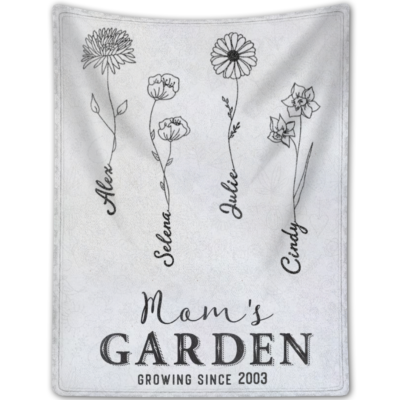 Personalized Mom Blanket Unique Gift For Mom Fleece Blanket