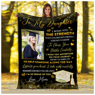 Customized Blanket For Graduation For Her Best Graduation Gift Idea From Mom 01