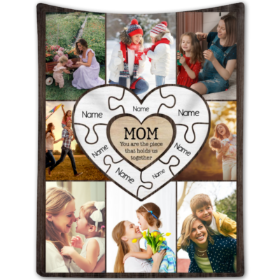 Personalized Blanket For Mom From Daughter Meaningful Mother's Day Gift Idea