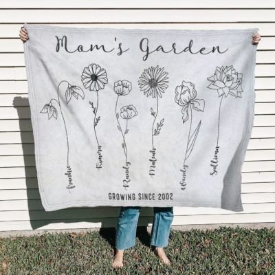 Unique Mom Personalized Gift Beautiful Fleece Blanket For Mom