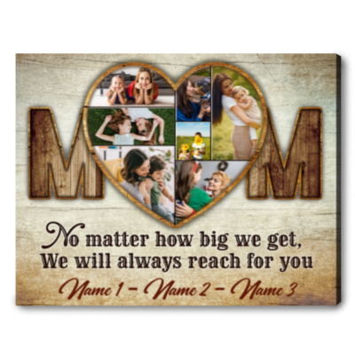Customized Great Gifts For Mom No Matter How Big We Get Canvas Wall Decor