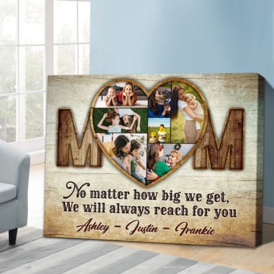 Customized Great Gifts For Mom No Matter How Big We Get Canvas Wall Decor 01