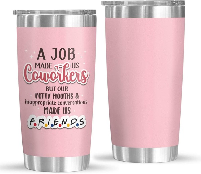 Personalized Retirement Gifts - “A Job Made Us Coworker” Tumbler 
