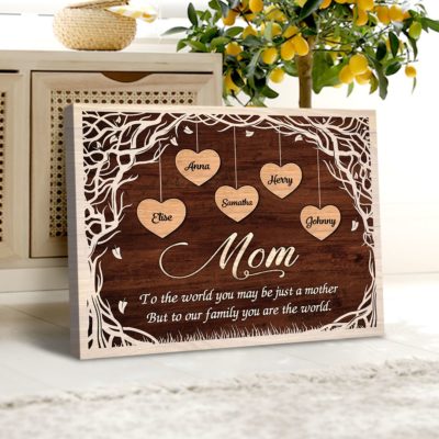 Unique Happy Mother's Day Gift Custom Family Tree Canvas For Mom 01