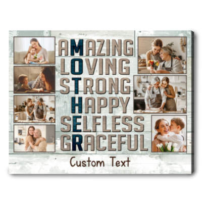 Custom Amazing Mother Canvas Sentimental Gift For Mother's Day
