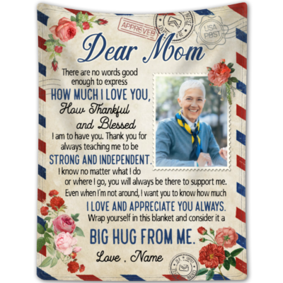 Personalized Dear Mom Fleece Blanket Unique Gifts Idea For Mother's Day