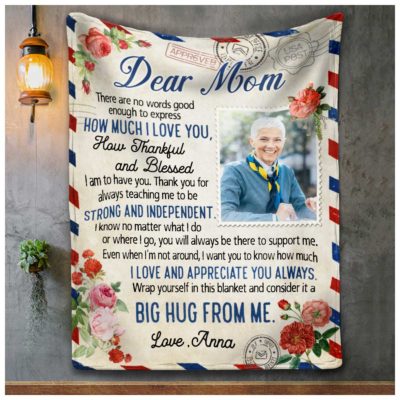 Personalized Dear Mom Fleece Blanket Unique Gifts Idea For Mother's Day 01