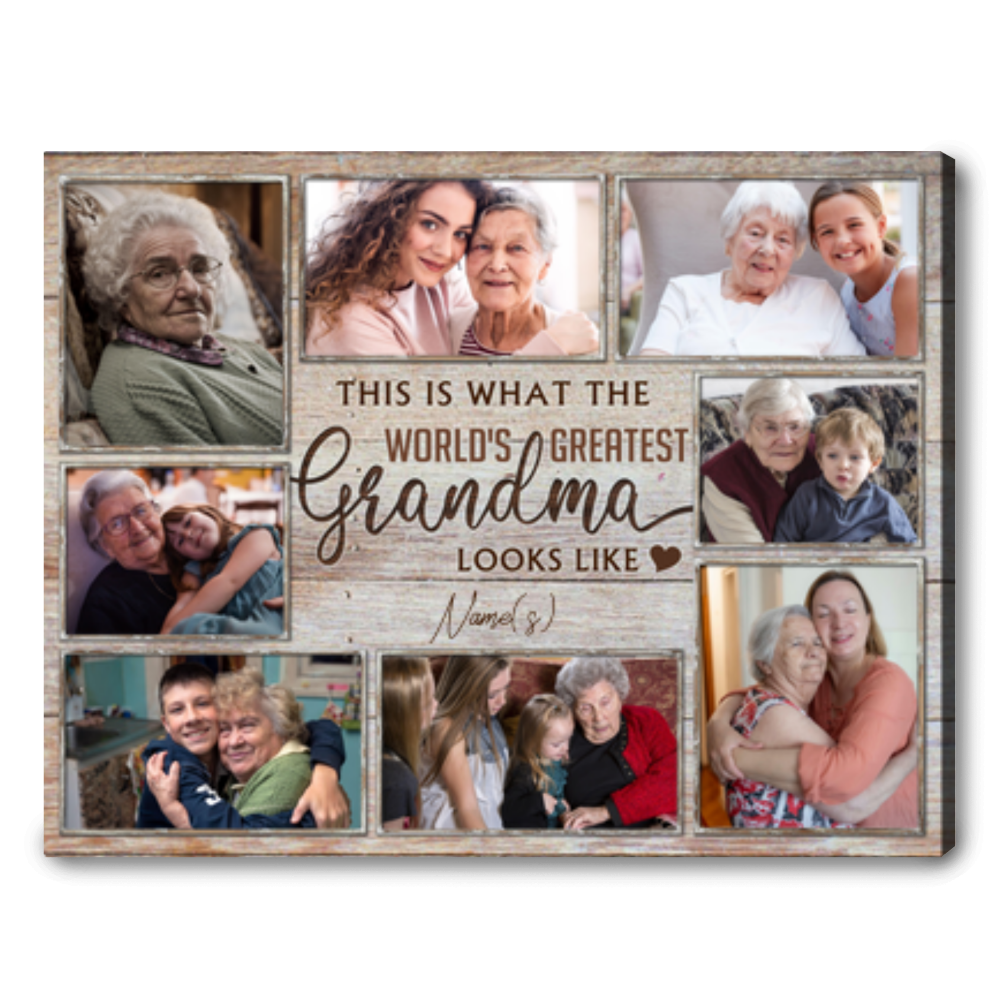 Grandma Personalized Gift Mother's Day Gift For Grandma Canvas Print - Oh  Canvas