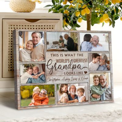 Personalized Grandpa's Photo Gift Father's Day Gift For Grandpa