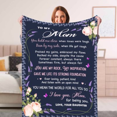 Personalized Mothers Day Canvas Gift For Mom Fleece Blanket Gift Ideas For Mom