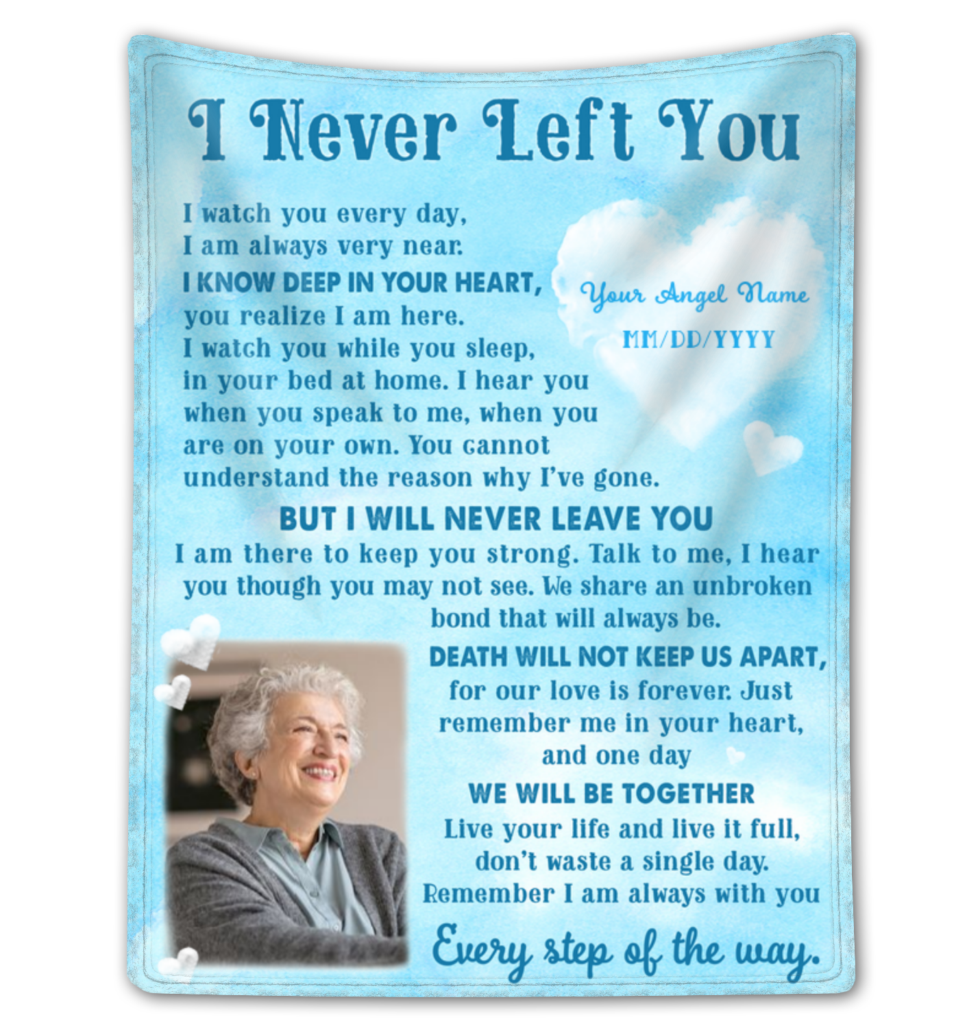 Memorial Blanket Gift For Loss Of Mom Personalized Mothers Day Gifts