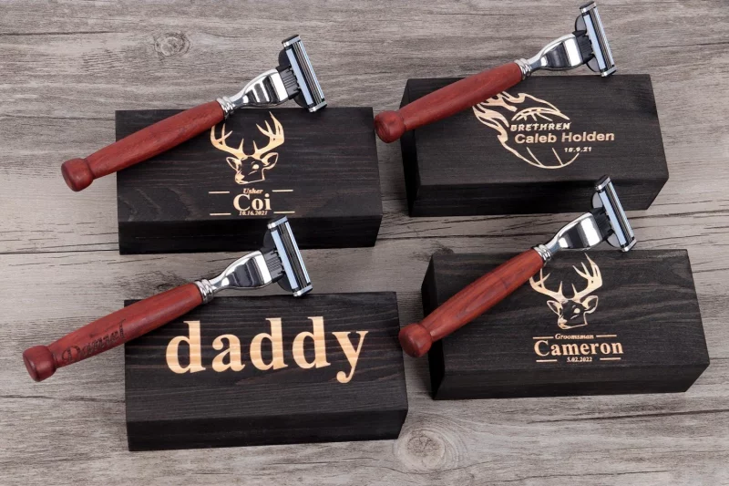  Personalized Groomsman Razor Gift Set - Cheap Groomsmen Gifts In Bachelor Party