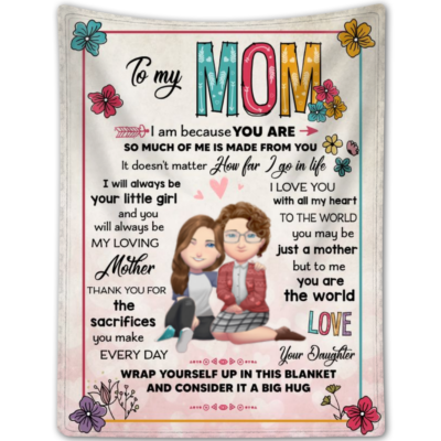 Personalized Graduation Gift For Daughter From Mom Fleece Blanket