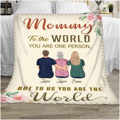 Gifts For Mom Custom Fleece Blanket For Mom Mother's Day Birthday Gift Ideas