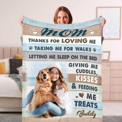 Fleece Blanket Dog Mom Gift Meaning Gift For Dog Mom