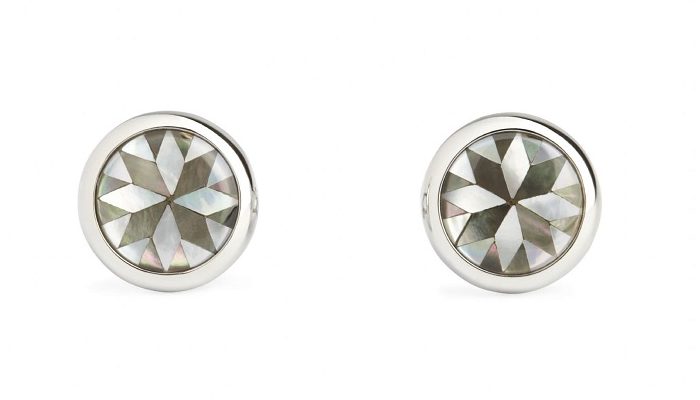 Mother Of 37Th Wedding Anniversary Gift For Him -Pearl Kaleidoscope Cufflinks