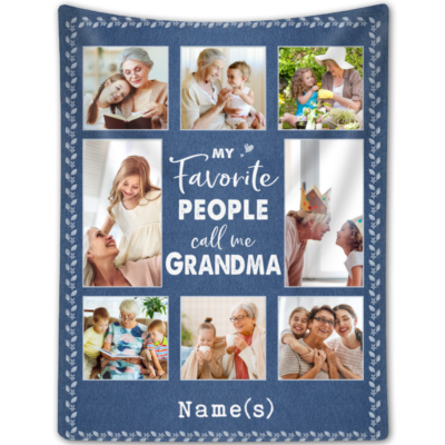 Personalized Grandma Gift Blanket Mothers Day Blanket For Grandma
