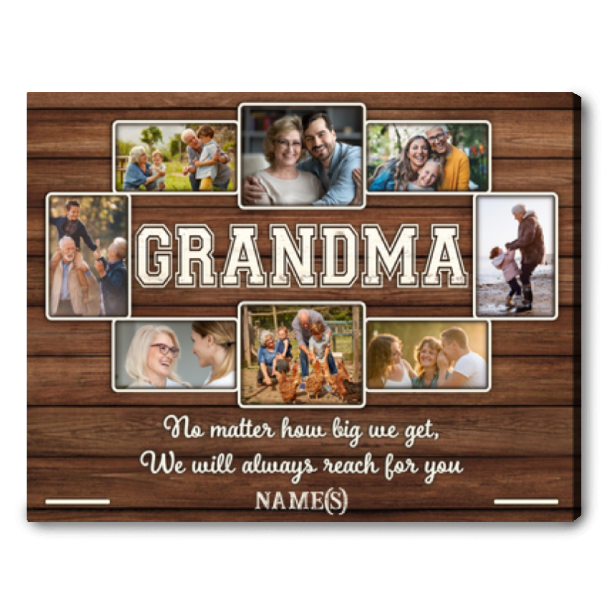 Grandma Personalized Gift Mother's Day Gift For Grandma Canvas Print - Oh  Canvas