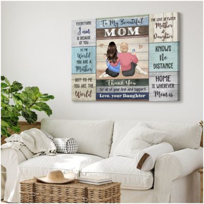 Mother's Day Personalized Gift Mom Gift From Daughter Canvas Print