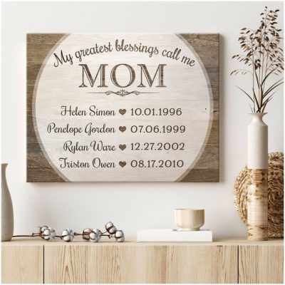 Personalized Gift Idea For Mom Sentimental Mother's Day Gift Canvas Print