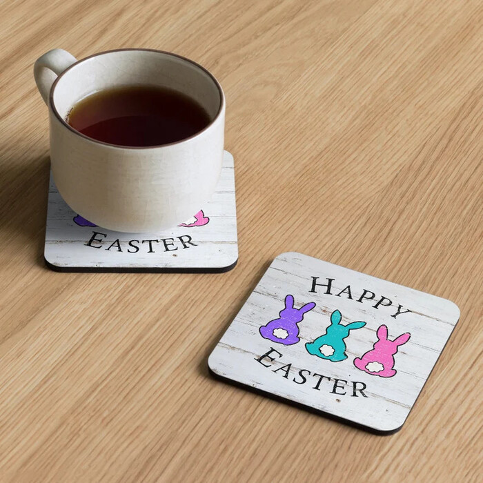 Easter Bunny Coasters - Easter Gifts For Guys