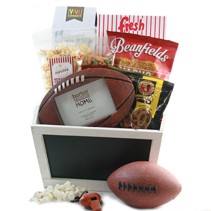 Football Gift Basket As Easter Gift Ideas For Men