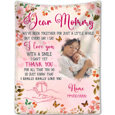 Custom Blanket For First Time Mom Sentimental First Mother's Day Gift