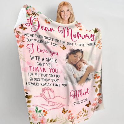Custom Blanket For First Time Mom Sentimental First Mother's Day Gift 01