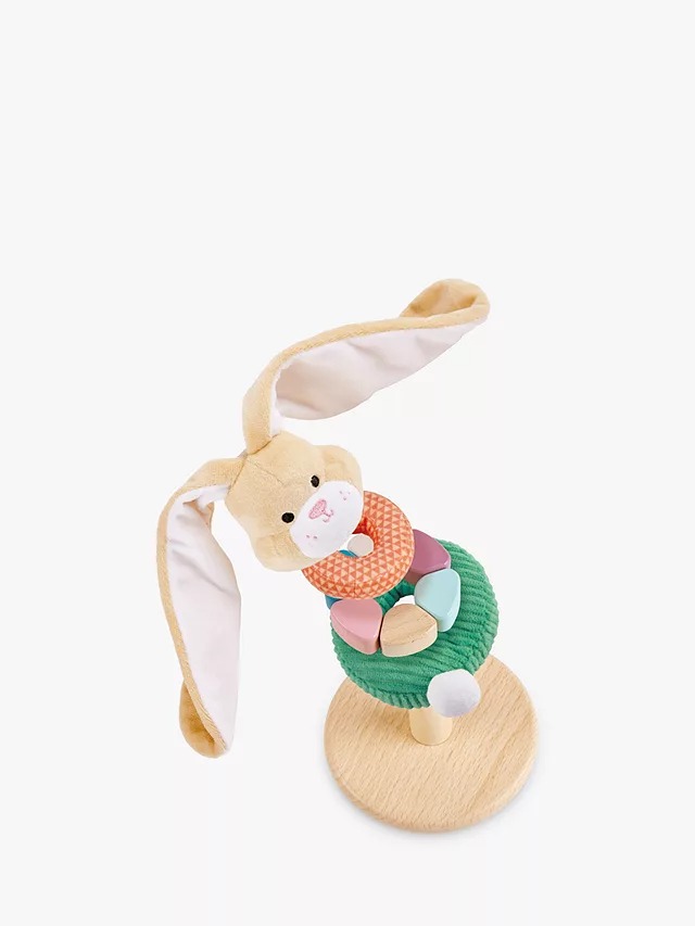 Bunny Stacking Ring Baby Toy - Easter stuffed animals