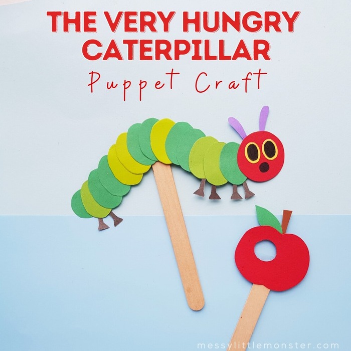 The Very Hungry Caterpillar Story Puppets - Easter basket ideas for kids