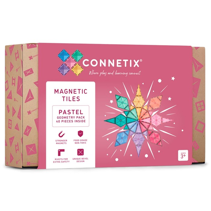 Pastel Magnetic Tiles - Easter Toys For Kids