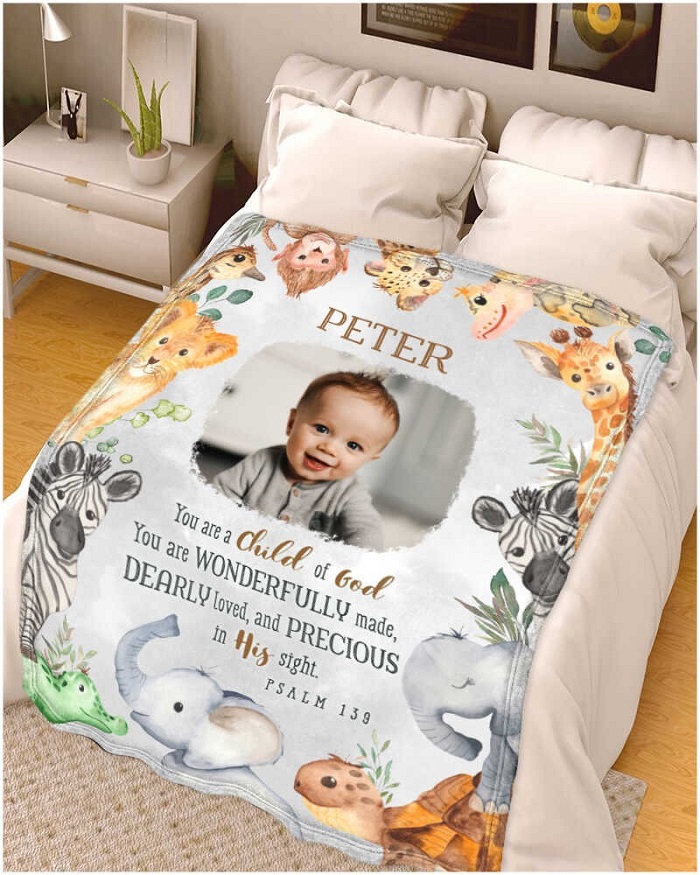 Warm Custom Blanket For Baby Girl - Easter basket ideas for kids