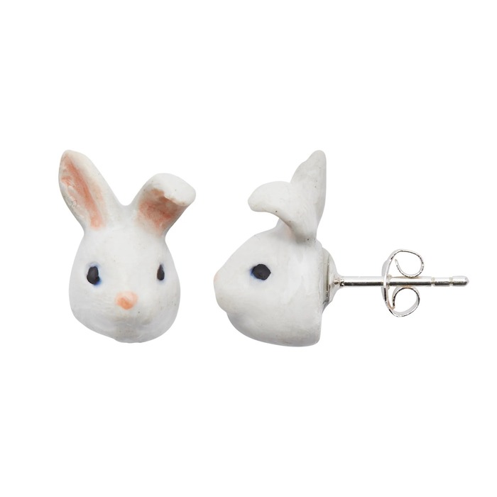 Silver Bunny Earrings - Easter gifts for wives