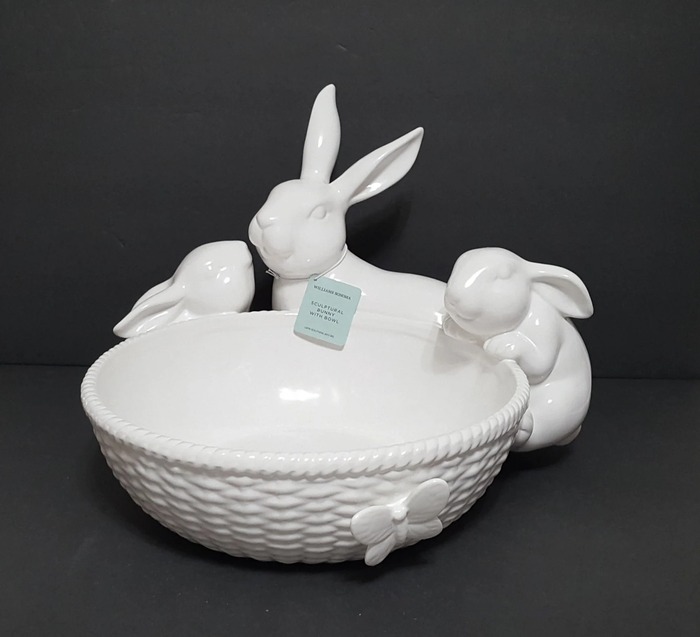 Sculptural Bunny Bowl - Easter Present For Girlfriend